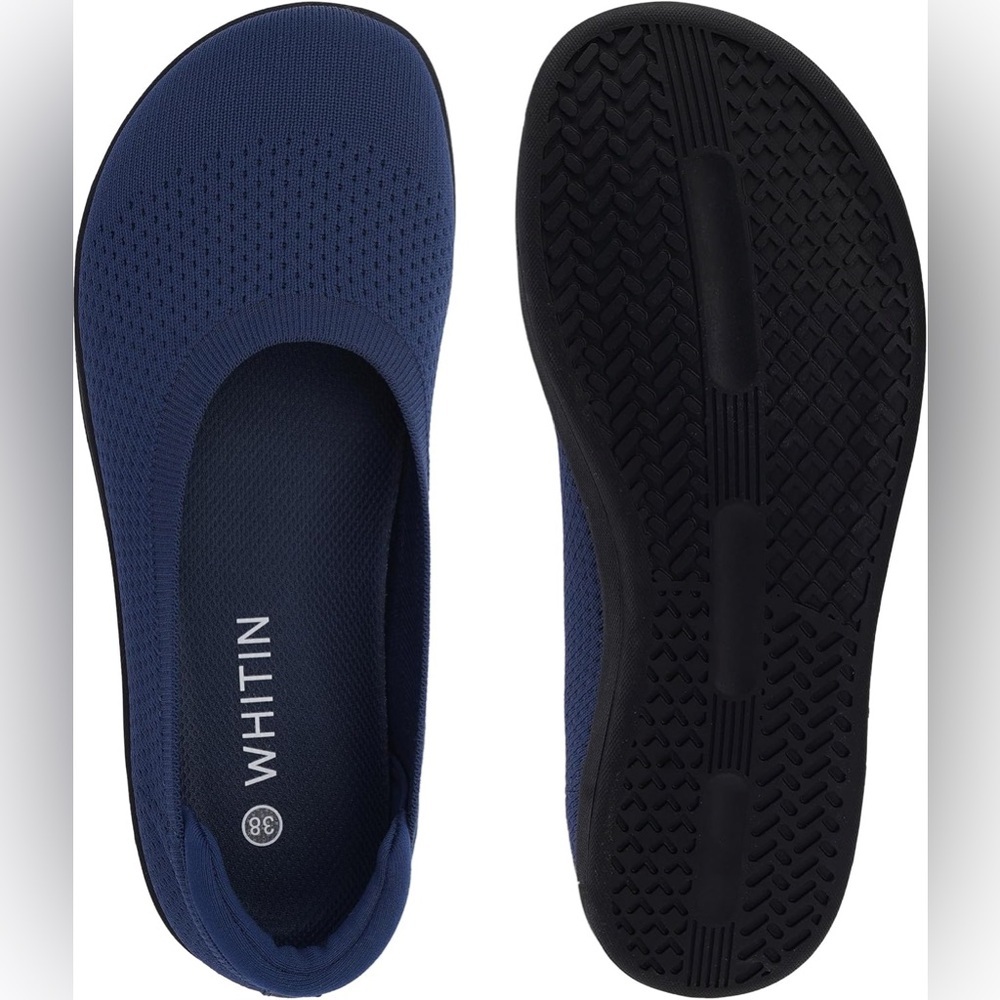 Like New WHITIN Navy barefoot ballet flats size 39 7 perfect condition
